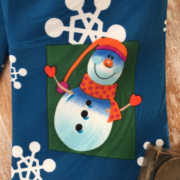 🎄KEITH DANIELS Men’s Christmas Snowman Neck Tie - Picture 6 of 8